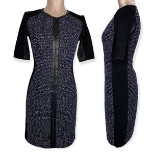Elie Tahari Zip Front Sheath Dress Sz 2